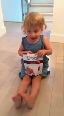 According to my 3 year old, goji berries make you SMART and big!